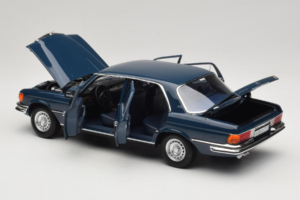 Mercedes 350 SEL W116 Hansa Blue Norev 1:18 183976 Metall – Bild 5 von 8