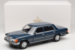 Mercedes 350 SEL W116 Hansa Blue Norev 1:18 183976 Metall – Bild 8 von 8