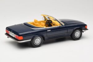 Mercedes 350 SL R107 Dunkelblau Sun Star 1:18 MB003 Metall – Bild 3 von 8