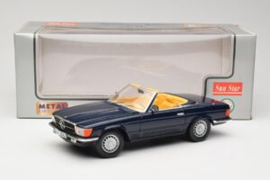 Mercedes 350 SL R107 Dunkelblau Sun Star 1:18 MB003 Metall – Bild 8 von 8