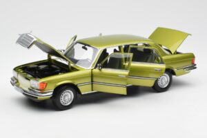 Mercedes 450 SEL W116 Citrus Grün Händler Edition Norev 1:18 B66040683 Metall – Bild 2 von 8