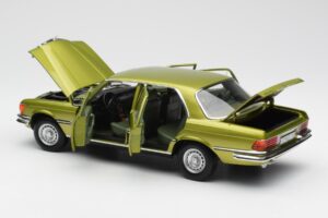 Mercedes 450 SEL W116 Citrus Grün Händler Edition Norev 1:18 B66040683 Metall – Bild 5 von 8