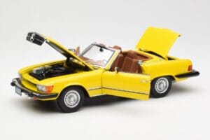 Mercedes 450SL R107 Gelb US Version Norev 1:18 183727 Metall – Bild 2 von 9