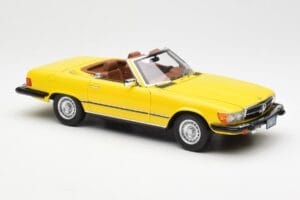 Mercedes 450SL R107 Gelb US Version Norev 1:18 183727 Metall – Bild 7 von 9