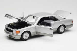 Mercedes 500 SEC C126 Silber AUTOart 1:18 76212 Metall – Bild 2 von 8