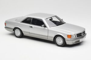 Mercedes 500 SEC C126 Silber AUTOart 1:18 76212 Metall – Bild 6 von 8