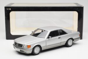 Mercedes 500 SEC C126 Silber AUTOart 1:18 76212 Metall – Bild 8 von 8