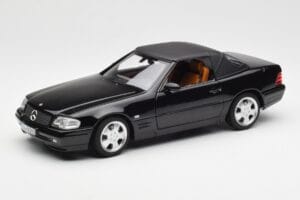Mercedes SL 500 R129 Schwarz Norev 1:18 183750 Metall – Bild 3 von 10