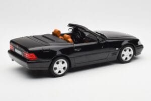 Mercedes SL 500 R129 Schwarz Norev 1:18 183750 Metall – Bild 4 von 10