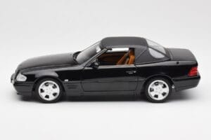 Mercedes SL 500 R129 Schwarz Norev 1:18 183750 Metall – Bild 6 von 10
