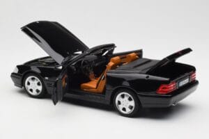 Mercedes SL 500 R129 Schwarz Norev 1:18 183750 Metall – Bild 7 von 10