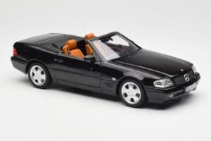 Mercedes SL 500 R129 Schwarz Norev 1:18 183750 Metall – Bild 8 von 10