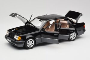 Mercedes 500E W124 Schwarz Limitierte Auflage Norev 1:18 183949 Metall – Bild 2 von 12