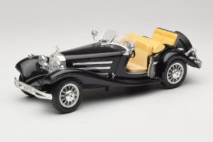 Mercedes 500K Roadster Schwarz Bburago 1:18 3020-P2 Metall – Bild 2 von 8