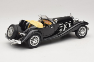 Mercedes 500K Roadster Schwarz Bburago 1:18 3020-P2 Metall – Bild 3 von 8
