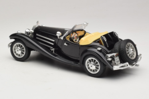 Mercedes 500K Roadster Schwarz Bburago 1:18 3020-P2 Metall – Bild 7 von 8