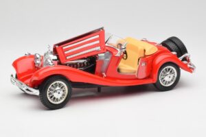 Mercedes 500K Roadster Rot Bburago 1:18 3020 Metall – Bild 2 von 8