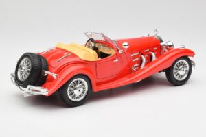 Mercedes 500K Roadster Rot Bburago 1:18 3020 Metall – Bild 3 von 8