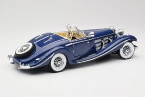 Mercedes 500K Special Roadster Blau Maisto 1:18 56059 Metall – Bild 3 von 8