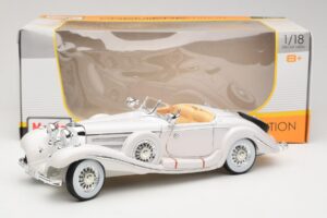 Mercedes 500K Special Roadster Weiss Premiere Edition Maisto 1:18 536055 Metall – Bild 8 von 8