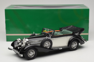 Mercedes 540K Cabriolet Schwarz Silber Cult Models 1:18 CML184-3 Metall – Bild 6 von 6