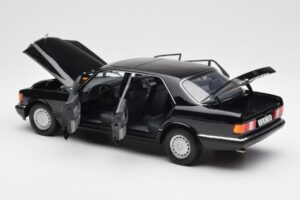 Mercedes 560 SEL W126 Schwarz Händler Edition Norev 1:18 B66040599 Metall – Bild 5 von 8