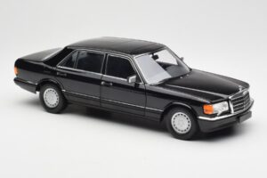 Mercedes 560 SEL W126 Schwarz Händler Edition Norev 1:18 B66040599 Metall – Bild 6 von 8