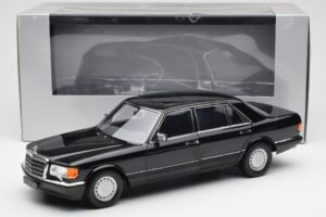 Mercedes 560 SEL W126 Schwarz Händler Edition Norev 1:18 B66040599 Metall – Bild 8 von 8
