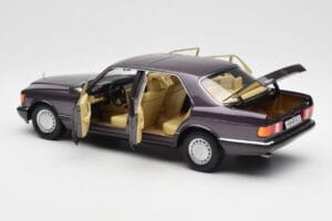Mercedes 560 SEL W126 Lila Metallic Norev 1:18 183544 Metall – Bild 5 von 8