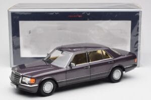 Mercedes 560 SEL W126 Lila Metallic Norev 1:18 183544 Metall – Bild 8 von 8