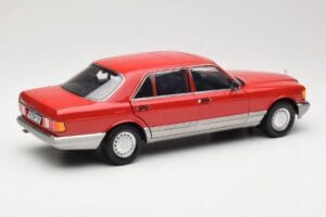 Mercedes 560 SEL W126 Rot Norev 1:18 183463 Metall – Bild 3 von 8