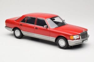 Mercedes 560 SEL W126 Rot Norev 1:18 183463 Metall – Bild 6 von 8