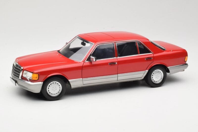 Mercedes 560 SEL W126 Rot Norev 1:18 183463 Metall