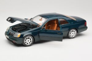 Mercedes 600 SEC C140 Grün Majorette 1:18 4418 Metall – Bild 2 von 8