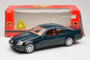 Mercedes 600 SEC C140 Grün Majorette 1:18 4418 Metall – Bild 8 von 8