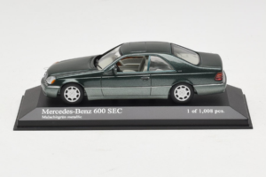 Mercedes 600 SEC W140 Grün Metallic Minichamps 1:43 430032604 Metall