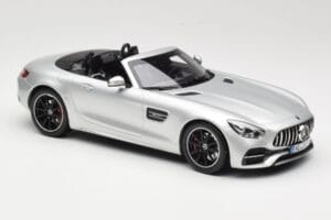 Mercedes AMG GT C Roadster R190 Silber Norev 1:18 183453 Metall – Bild 4 von 6