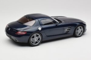 Mercedes SLS AMG C197 Blue Metallic Minichamps 1:18 180039021 Metall – Bild 3 von 8