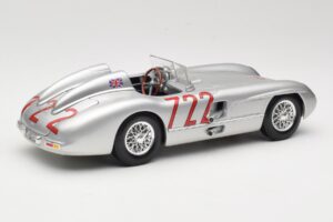 Mercedes 300 SLR W196S #722 S. Moss / D. Jenkinson Mille Miglia Winner 1955 Maisto 1:18 536887 Metall – Bild 3 von 8
