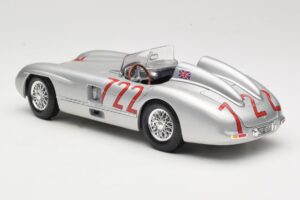 Mercedes 300 SLR W196S #722 S. Moss / D. Jenkinson Mille Miglia Winner 1955 Maisto 1:18 536887 Metall – Bild 7 von 8