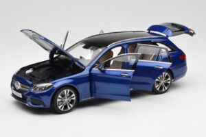 Mercedes C-Class S205 T-Modell Brilliant Blau Metallic Norev 1:18 B66960257 Metall – Bild 2 von 8