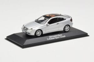 Mercedes C-Class W203 Sport Coupe Silber Minichamps 1:43 B66961916 Metall – Bild 2 von 4