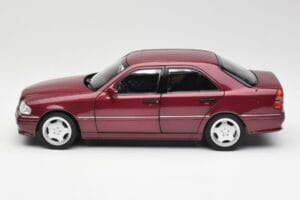 Mercedes AMG C36 W202 Almandine Rot Norev 1:18 B66040706 Metall – Bild 4 von 8