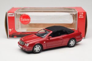 Mercedes CLK A208 Cabriolet Rot Anson 1:18 30338 Metall – Bild 8 von 8