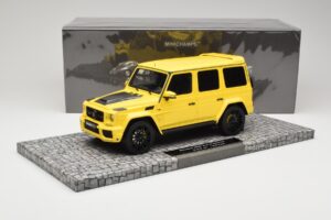 Mercedes Brabus 850 6.0 Widestar G63 W463 Electric Beam Yellow Minichamps 1:18 107032402 Metall – Bild 6 von 6