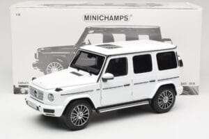 Mercedes G-Class G 500 W463A Diamond White Metallic Minichamps 1:18 113037111 Metall – Bild 8 von 8
