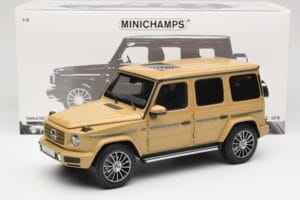 Mercedes G-Class G 500 W463A Solarbeam Yellow Metallic Minichamps 1:18 113037108 Metall – Bild 8 von 8
