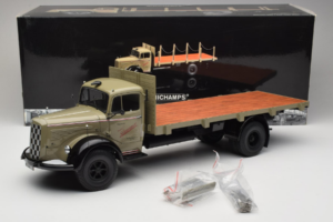 Mercedes L6600 Rungewagen Grau Schwarz Minichamps 1:18 109031050-R1 Metall – Bild 9 von 9