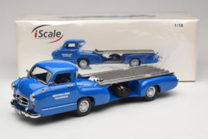 Mercedes Renntransporter Blaues Wunder iScale 1:18 118000000006-P1 Metall – Bild 6 von 6