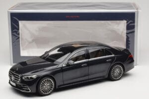 Mercedes S-Class W223 AMG Line Anthracite Blue Norev 1:18 183800 Metall – Bild 8 von 8